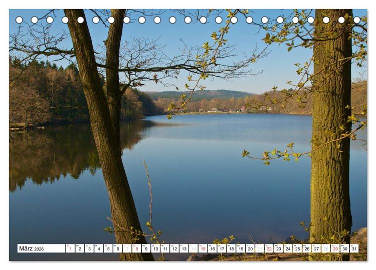 Produktbild: B&auml;che, Fl&uuml;sse, Seen - Wasser in der Eifel (Tischkalender 2026 DIN A5 quer), CALVENDO Monatskalender