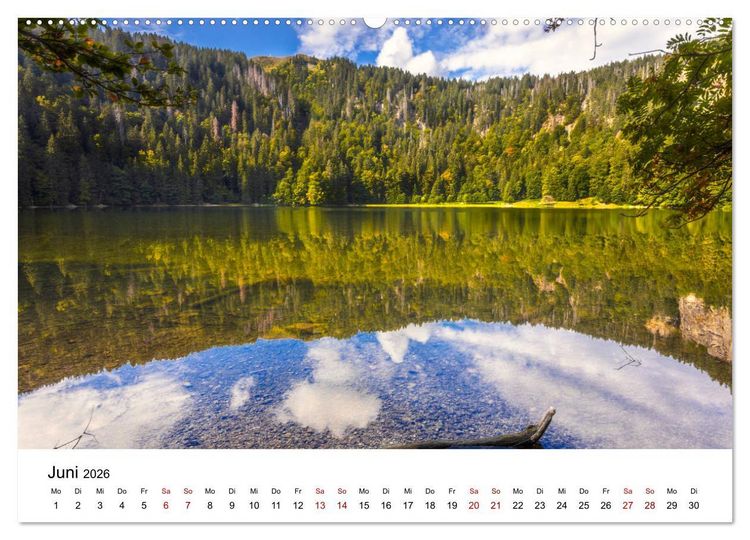 Produktbild: Schwarzwald, Seen und Hochmoore (hochwertiger Premium Wandkalender 2026 DIN A2 quer), Kunstdruck in Hochglanz