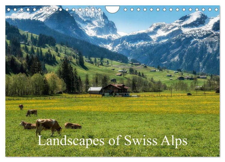 Produktbild: Landscapes of Swiss Alps (Wall Calendar 2026 DIN A4 landscape), CALVENDO 12 Month Wall Calendar