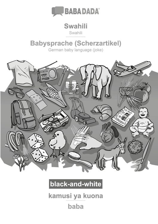 Produktbild: Swahili - Babysprache (Scherzartikel), kamusi ya kuona, BW