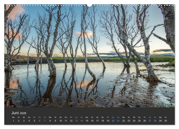 Produktbild: Island (Wandkalender 2026 DIN A2 quer), CALVENDO Monatskalender