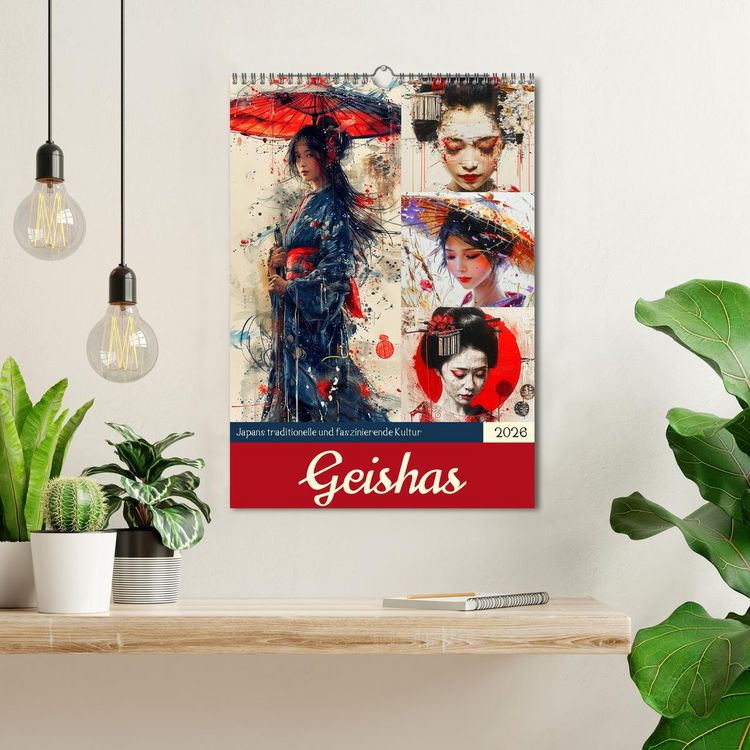 Produktbild: Geishas. Japans traditionelle und faszinierende Kultur (Wandkalender 2026 DIN A3 hoch), CALVENDO Monatskalender