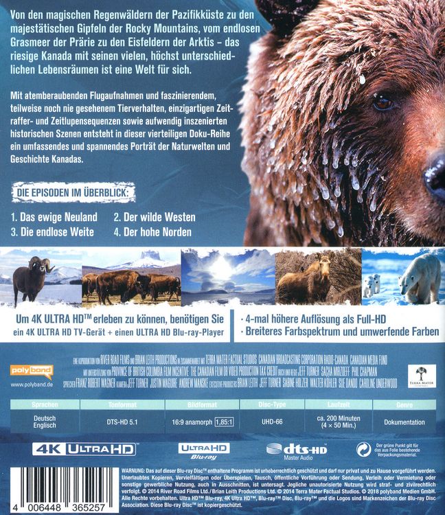 Produktbild: Wildes Kanada (4K Ultra HD)