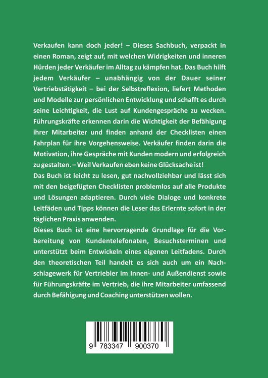 Produktbild: Weil Vertrieb keine Gl&uuml;ckssache ist