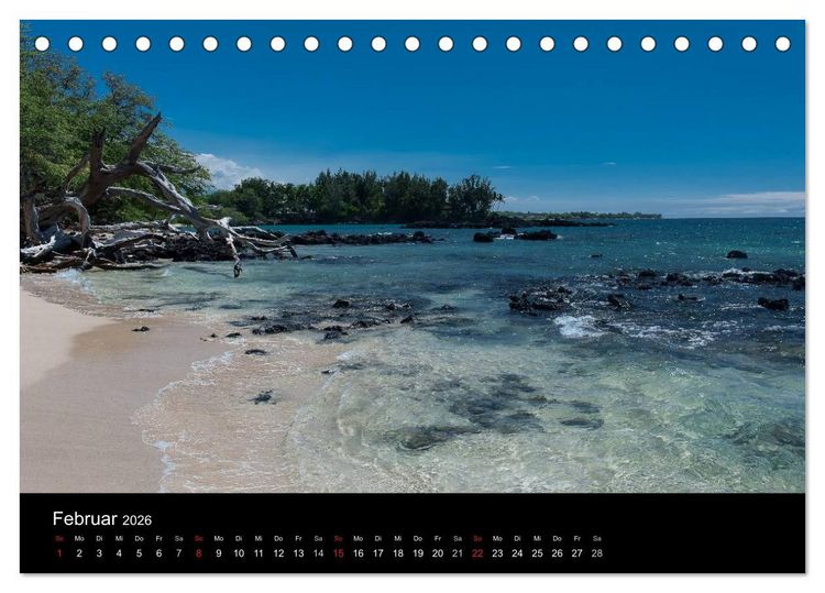 Produktbild: Hawaiianische Tr&auml;ume Big Island (Tischkalender 2026 DIN A5 quer), CALVENDO Monatskalender