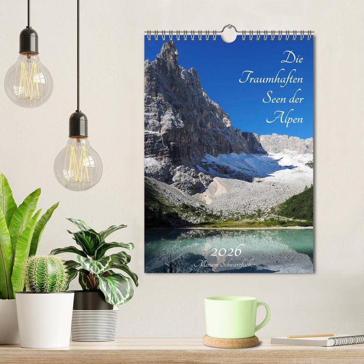 Produktbild: Die Traumhaften Seen der Alpen (Wandkalender 2026 DIN A4 hoch), CALVENDO Monatskalender