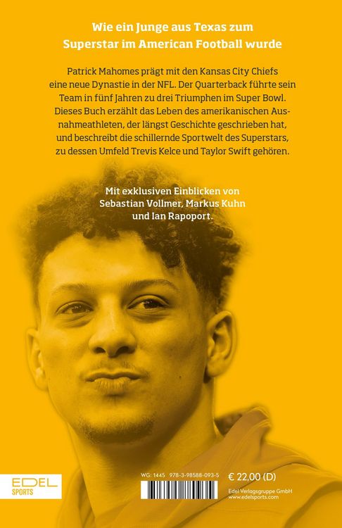 Produktbild: Patrick Mahomes &ndash; Die unglaubliche Geschichte des NFL-Superstars