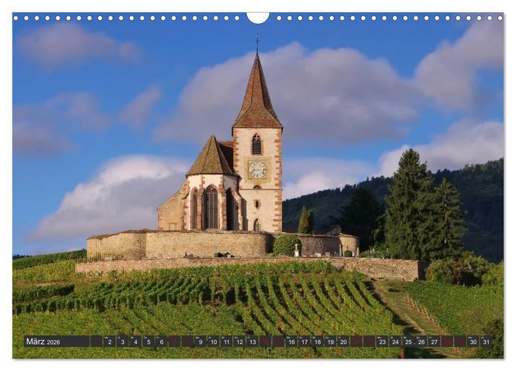 Produktbild: Elsass - Zwischen Rhein und Vogesen (Wandkalender 2026 DIN A3 quer), CALVENDO Monatskalender