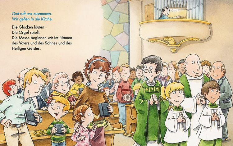 Produktbild: Komm mit in die Kirche (Pappbilderbuch)