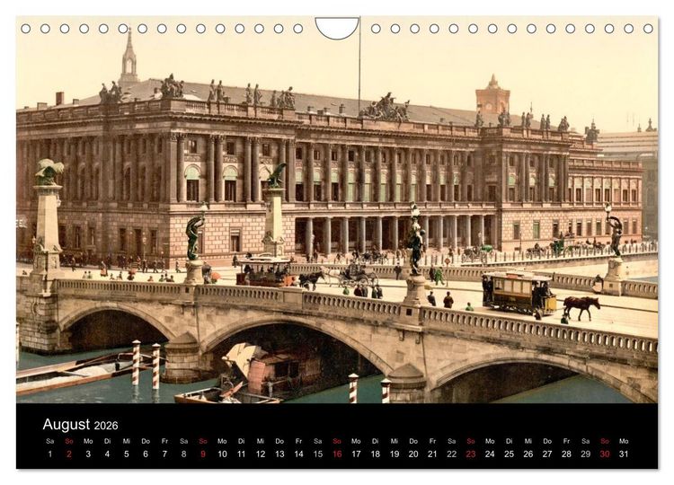 Produktbild: Berlin um 1900 (Wandkalender 2026 DIN A4 quer), CALVENDO Monatskalender