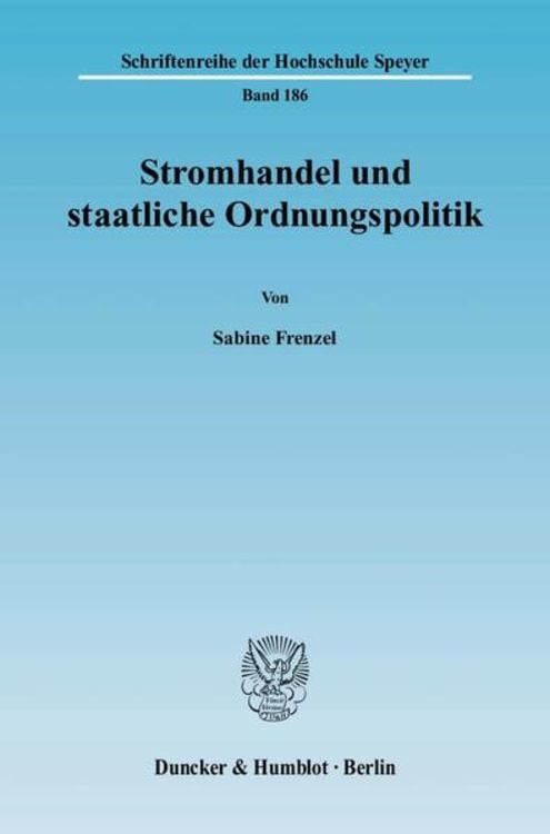 Produktbild: Stromhandel und staatliche Ordnungspolitik.