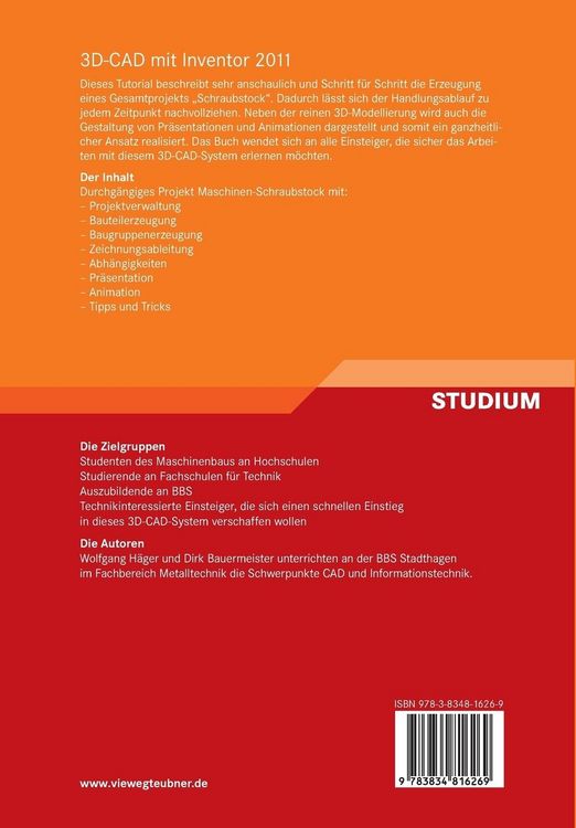 Produktbild: 3D-CAD mit Inventor 2011