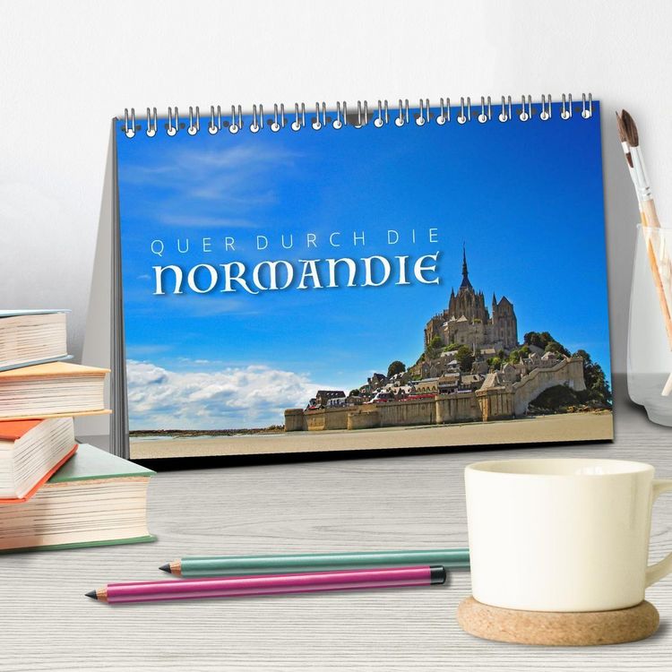 Produktbild: Quer durch die Normandie (Tischkalender 2027 DIN A5 quer), CALVENDO Monatskalender