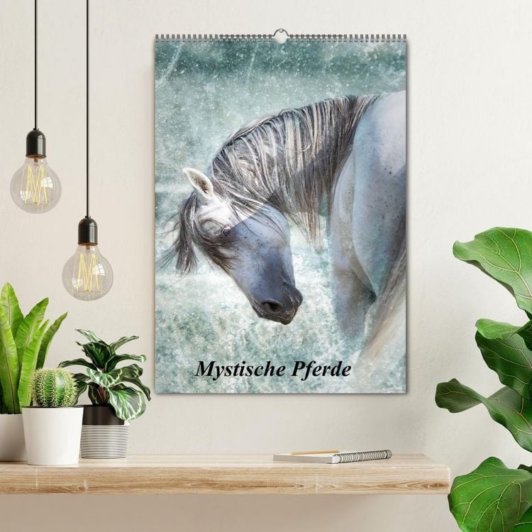 Produktbild: Mystische Pferde (Wandkalender 2027 DIN A2 hoch), CALVENDO Monatskalender