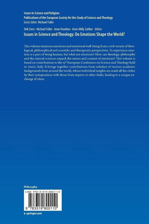 Produktbild: Issues in Science and Theology: Do Emotions Shape the World?