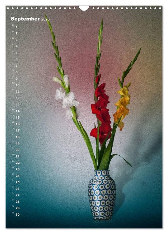 Produktbild: Blumenschmuck in Bunzlau Keramik (Wandkalender 2026 DIN A3 hoch), CALVENDO Monatskalender