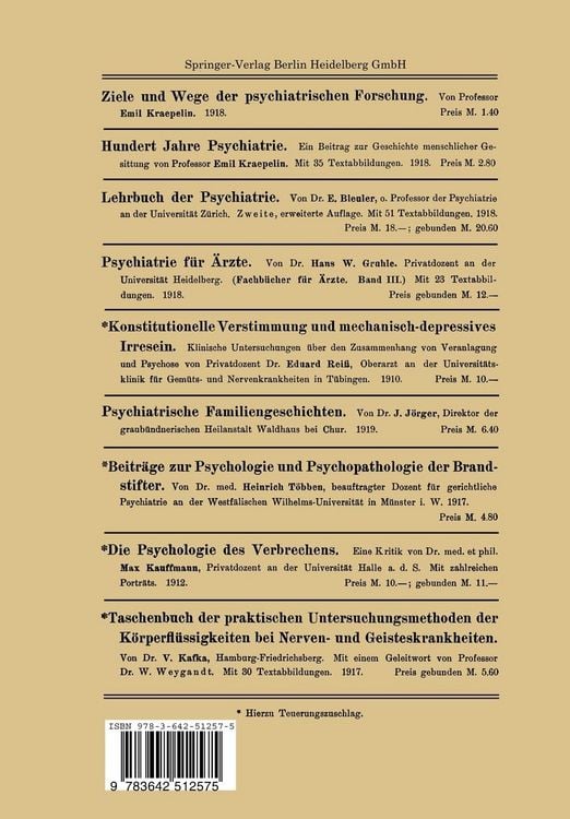 Produktbild: Das Manisch-Melancholische Irresein