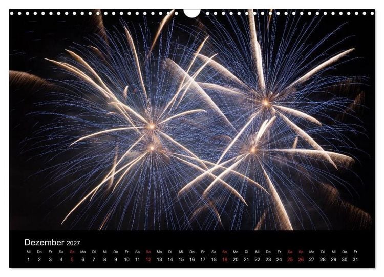 Produktbild: Feuerwerk (Wandkalender 2027 DIN A3 quer), CALVENDO Monatskalender