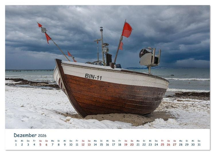 Produktbild: Verliebt in R&uuml;gen (hochwertiger Premium Wandkalender 2026 DIN A2 quer), Kunstdruck in Hochglanz