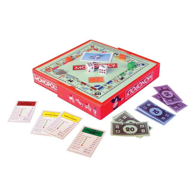 Produktbild: Worlds Smallest 361224 - Monopoly, Mini-Version 7,6 x 4,4 x 1,3 cm