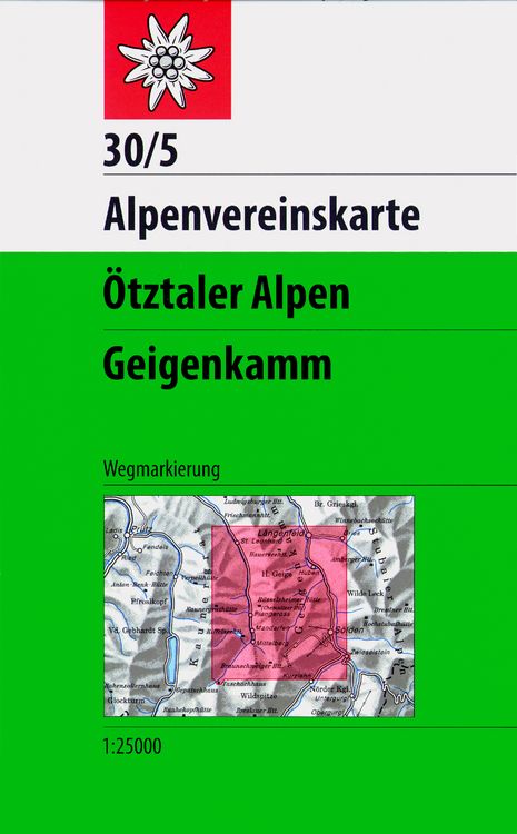 Produktbild: &Ouml;tztaler Alpen, Geigenkamm 1:25 000