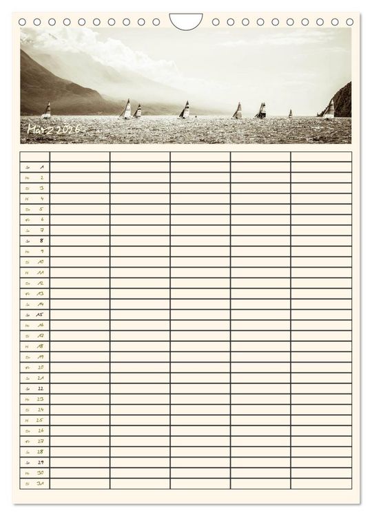 Produktbild: Der Gardasee im Norden - Familienplaner 2026 (Wandkalender 2026 DIN A4 hoch), CALVENDO Monatskalender