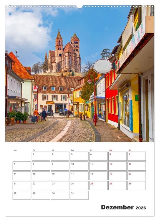 Produktbild: Breisach - Reiseplaner (hochwertiger Premium Wandkalender 2026 DIN A2 hoch), Kunstdruck in Hochglanz