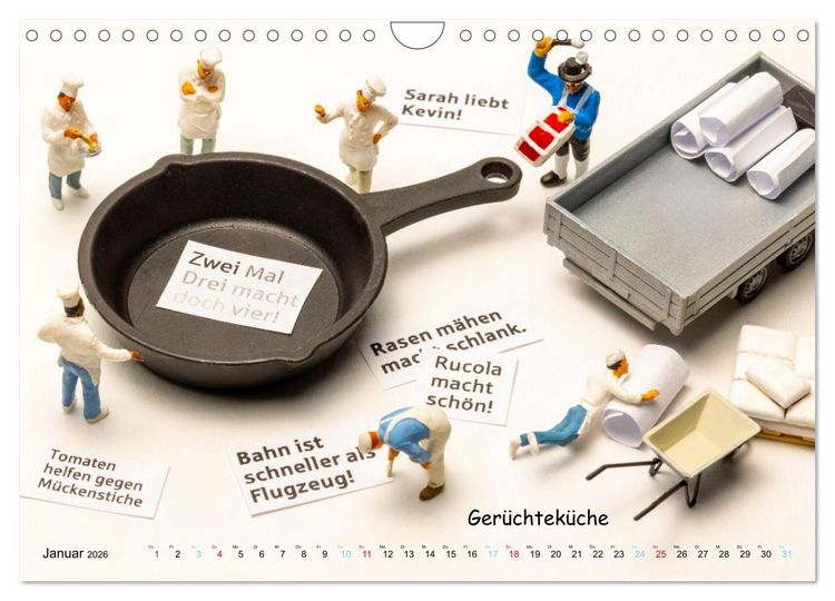 Produktbild: Fahrgaststreik! ... und andere Mini-Welten (Wandkalender 2026 DIN A4 quer), CALVENDO Monatskalender