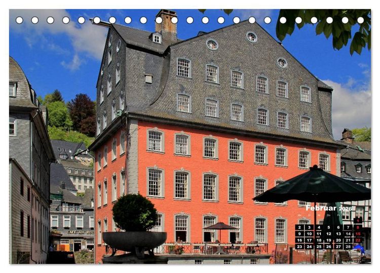 Produktbild: Eine Perle in der Eifel - Monschau (Tischkalender 2026 DIN A5 quer), CALVENDO Monatskalender