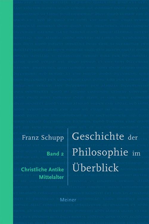 Produktbild: Geschichte der Philosophie im &Uuml;berblick. Band 2: Christliche Antike und Mittelalter
