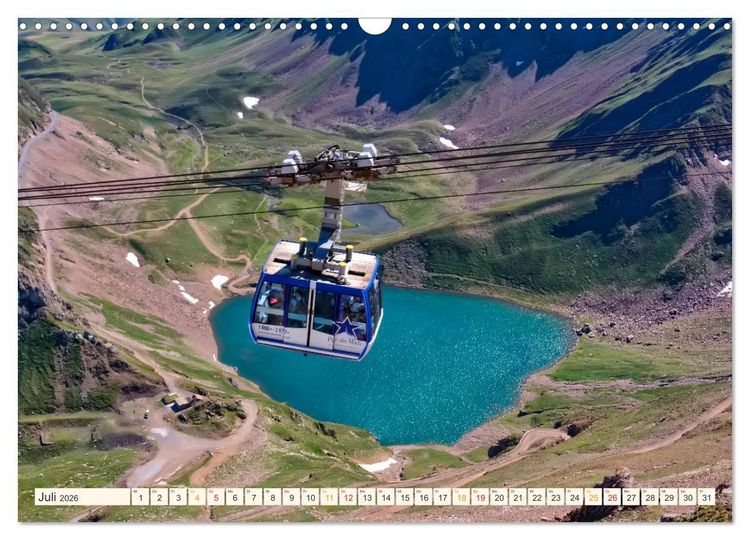 Produktbild: Abenteuer Seilbahn (Wandkalender 2026 DIN A3 quer), CALVENDO Monatskalender