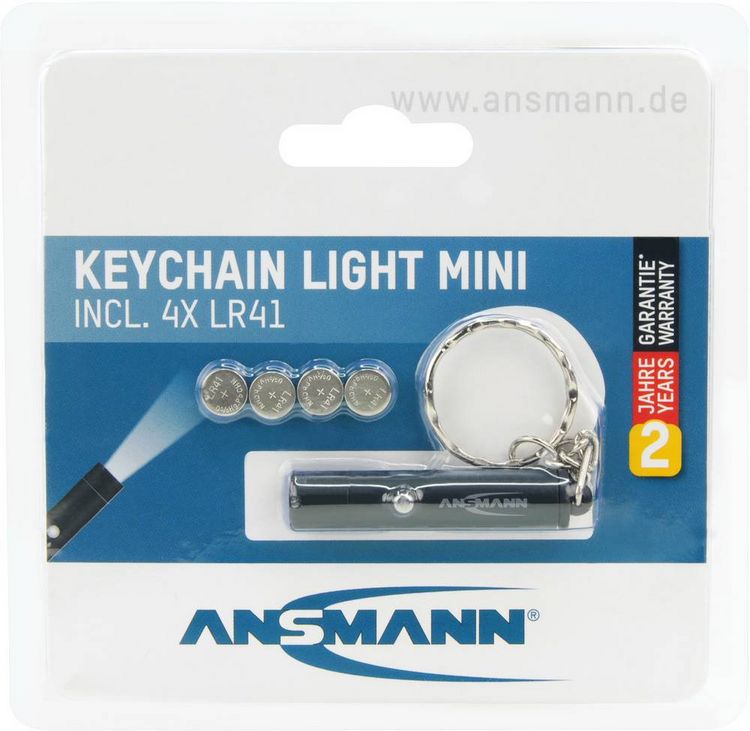 Produktbild: Ansmann Keychain Mini 1600-0272 LED Schl&uuml;sselleuchte mit Schl&uuml;sselanh&auml;nger batteriebetrieben 14 g