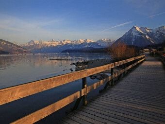 Produktbild: CALVENDO Puzzle Thunersee, Berner Oberland, Schweiz | 1000 Teile Lege-Gr&ouml;&szlig;e 64x48cm Foto-Puzzle f&uuml;r gl&uuml;ckliche Stunden