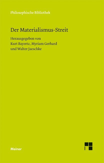 Produktbild: Der Materialismus-Streit