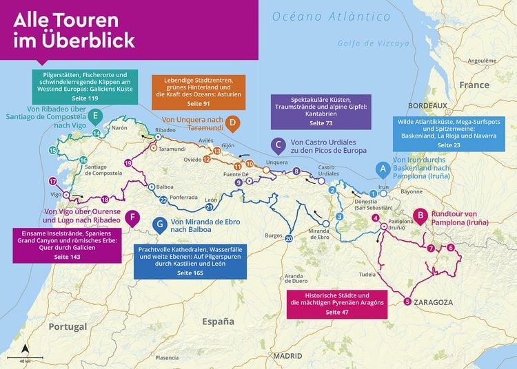Produktbild: MARCO POLO Camper Guide Nordspanien: Atlantikk&uuml;ste & Pyren&auml;en