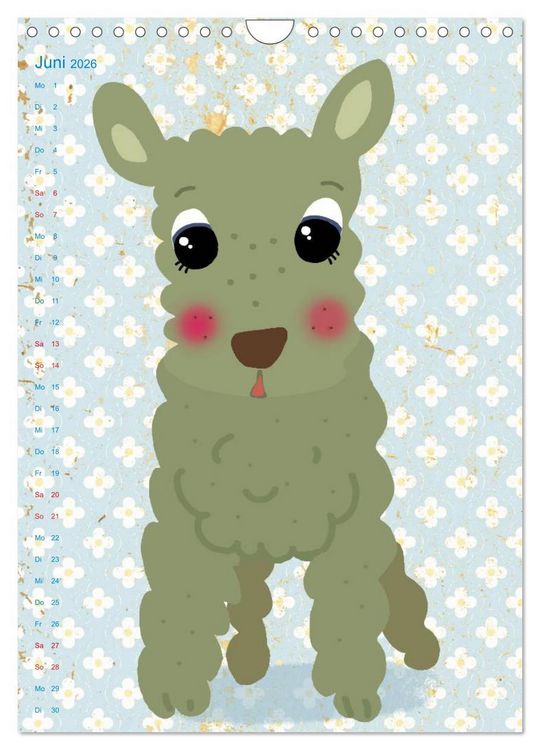 Produktbild: Tierische Motive von Little Miss Arty Illustrationen (Wandkalender 2026 DIN A4 hoch), CALVENDO Monatskalender