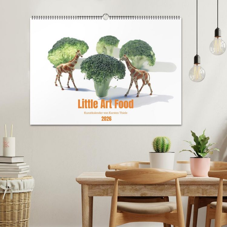 Produktbild: Little Art Food Kunstkalender (Wandkalender 2026 DIN A2 quer), CALVENDO Monatskalender