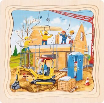 Produktbild: Schichtenpuzzle Wir bauen ein Haus