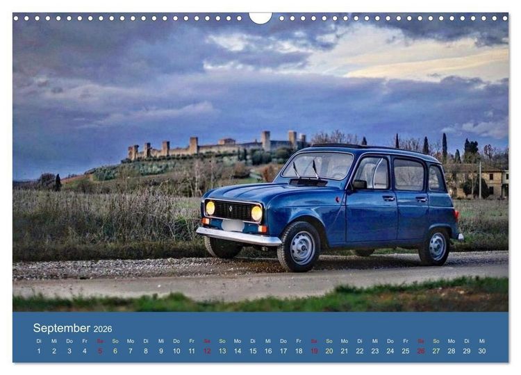 Produktbild: Kultauto aus Frankreich - Renault 4 (Wandkalender 2026 DIN A3 quer), CALVENDO Monatskalender