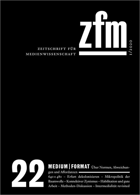 Produktbild: Zeitschrift f&uuml;r Medienwissenschaft 22