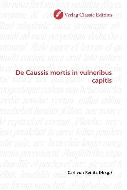 Produktbild: De Caussis mortis in vulneribus capitis