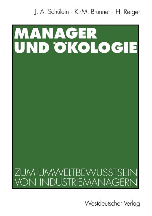 Produktbild: Manager und &Ouml;kologie