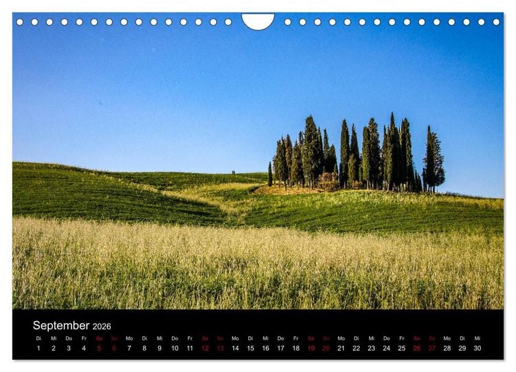 Produktbild: Toskana 2026 (Wandkalender 2026 DIN A4 quer), CALVENDO Monatskalender