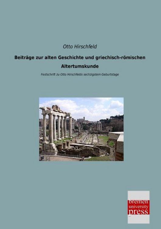 Produktbild: Beitr&auml;ge zur alten Geschichte und griechisch-r&ouml;mischen Altertumskunde