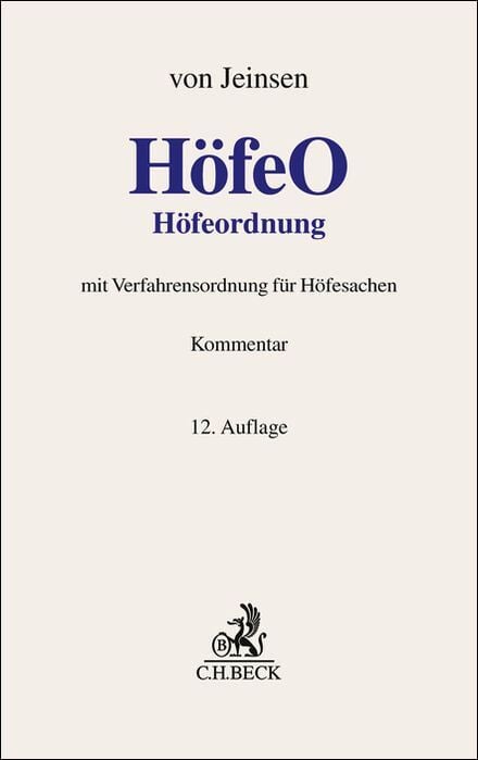Produktbild: H&ouml;feordnung. H&ouml;feO
