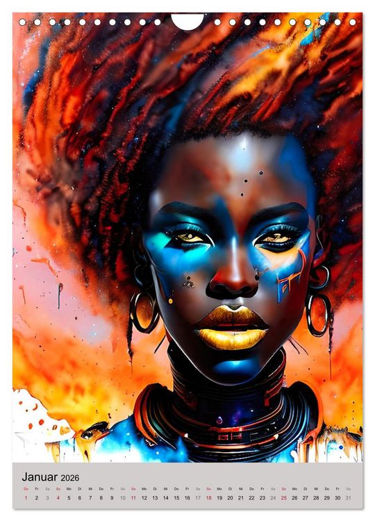 Produktbild: Portraits afrikanischer Frauen (Wandkalender 2026 DIN A4 hoch), CALVENDO Monatskalender