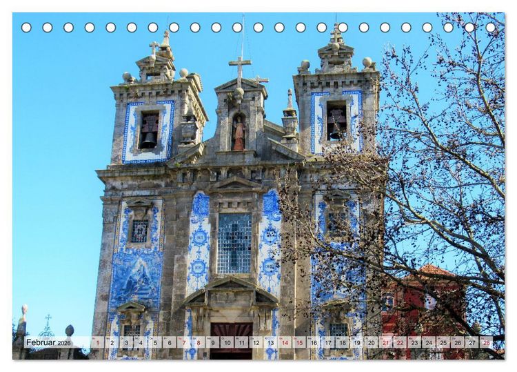 Produktbild: St&auml;dtereise nach Porto (Tischkalender 2026 DIN A5 quer), CALVENDO Monatskalender