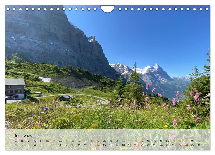 Produktbild: Alpenauszeit - Sch&ouml;ne Orte der Alpen (Wandkalender 2026 DIN A4 quer), CALVENDO Monatskalender