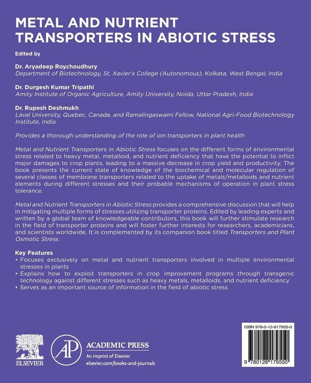 Produktbild: Metal and Nutrient Transporters in Abiotic Stress