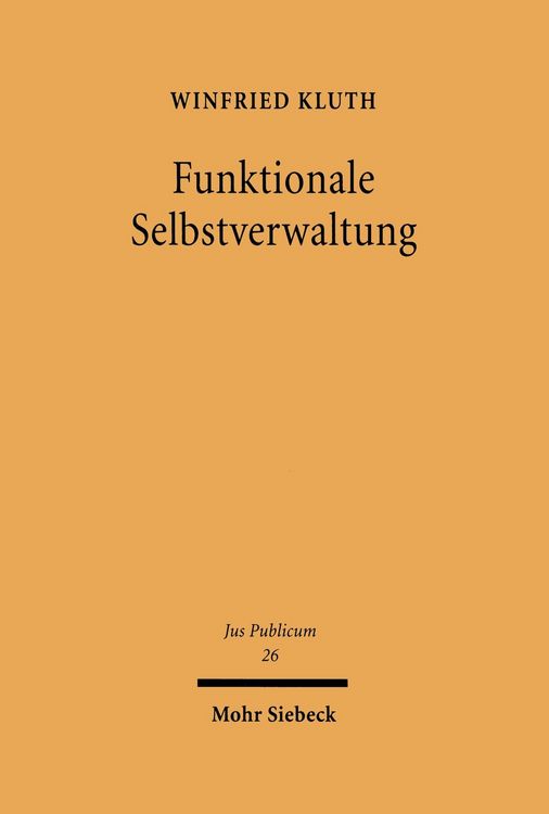 Produktbild: Funktionale Selbstverwaltung